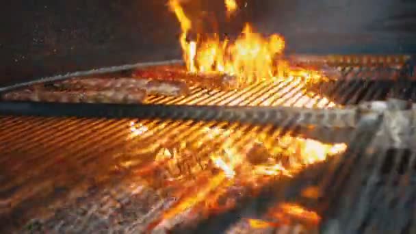 煮猪排 — 图库视频影像