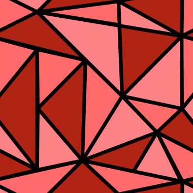 Desen kırmızı üçgen ile