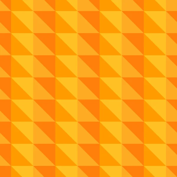 Pola abstrak oranye dengan segitiga - Stok Vektor