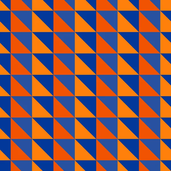 Rote und blaue abstrakte Muster mit Dreiecken — Stockvektor