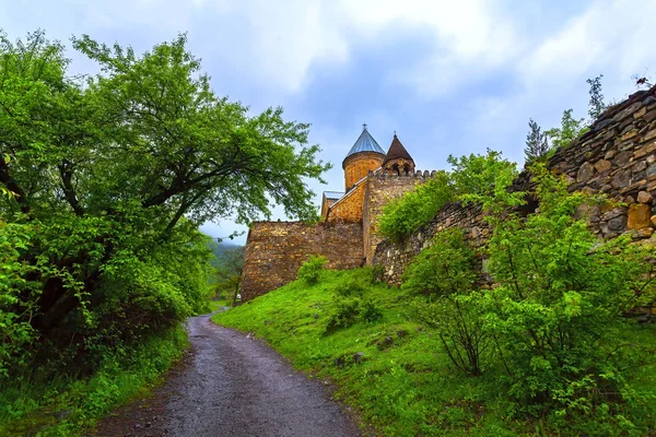 Храм и монастырь Грузия, крепость Ананури — стоковое фото