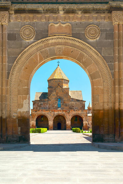 Armenian building Christian church, arch aperture