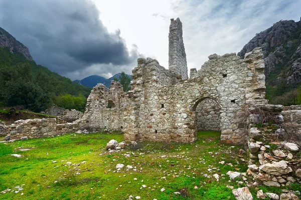 Olympos cidade antiga, ruínas — Fotografia de Stock