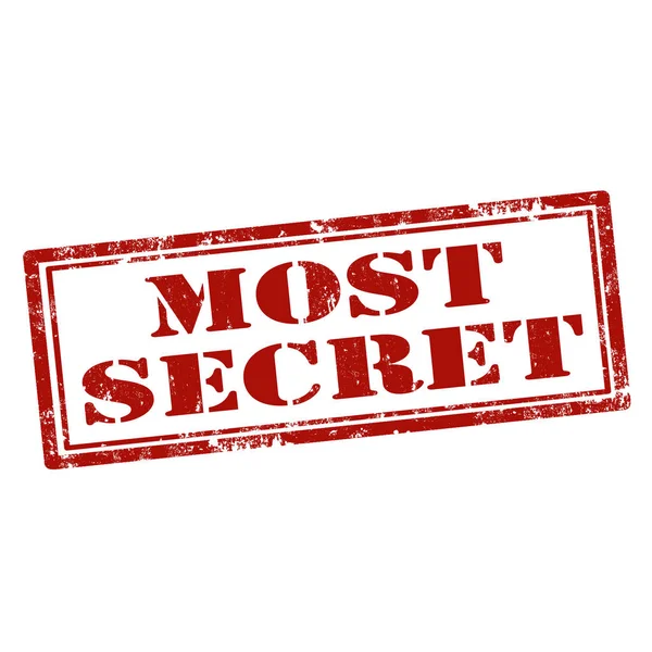 Most Secret-stamp — Stock Vector