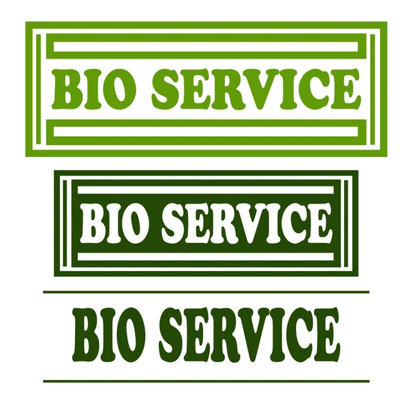 Bio szolgáltatás-bélyegek — Stock Vector