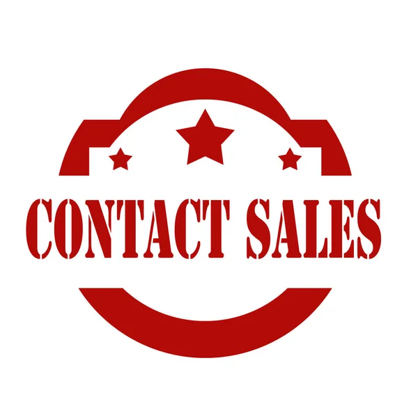 Contact Sales-stamp — Stock Vector