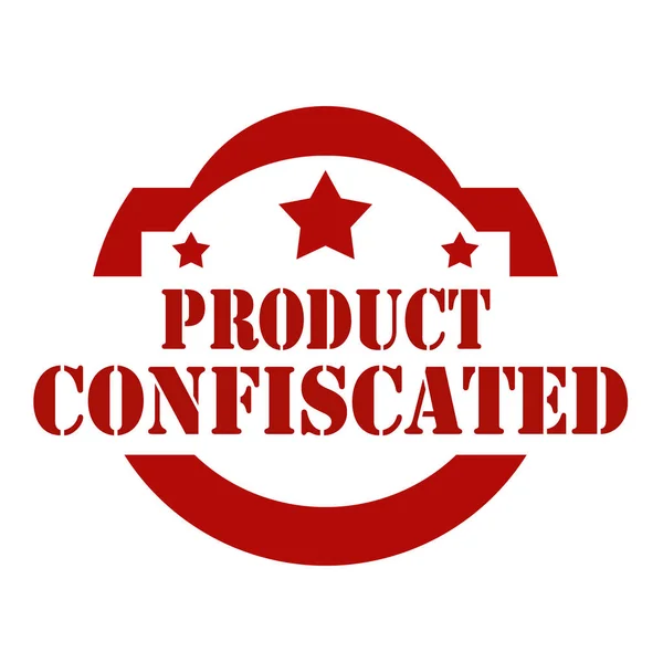 Produkt konfiskerade-stämpel — Stock vektor
