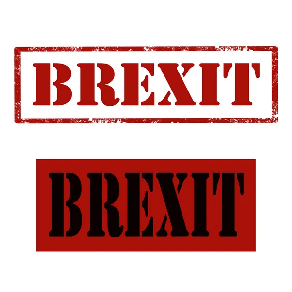 Brexit-rood stempels — Stockvector