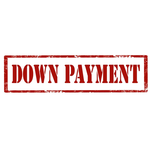 Down Payment-stamp — Stock Vector