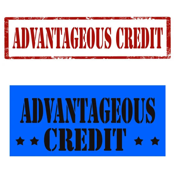 Advantageous Credit-stamps — Stock Vector