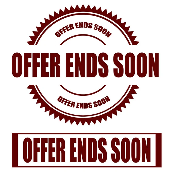 Offer Ends Soon — Stock Vector