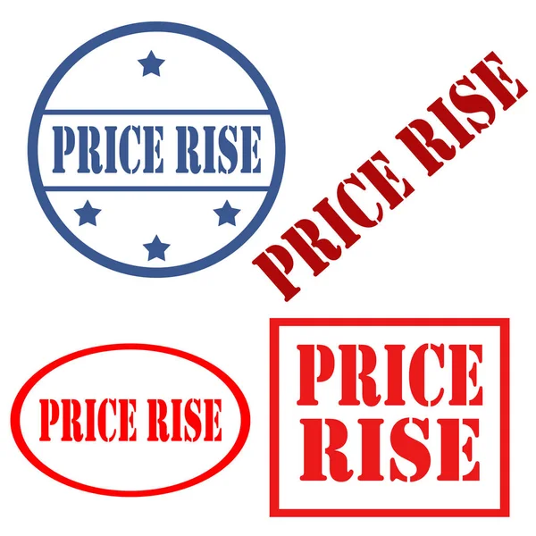 Wzrost ceny-znaczki — Wektor stockowy