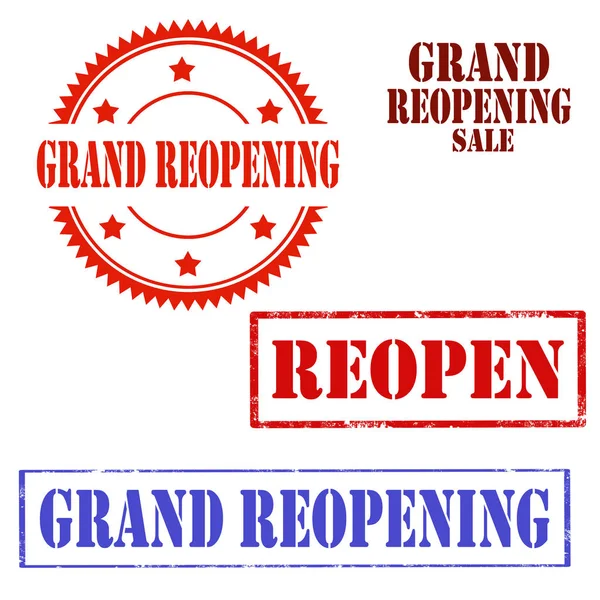 Grand heropening-stempel — Stockvector