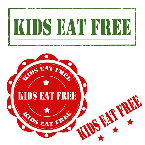 Kids Eat Free — Stock Vector