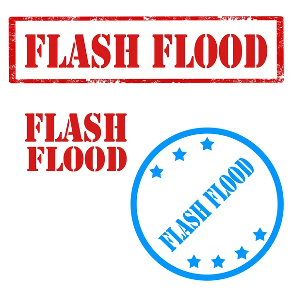 Flash francobolli di inondazione — Vettoriale Stock