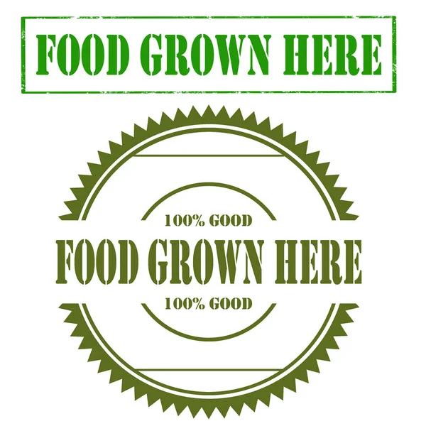 Food Grown Here — Stock Vector