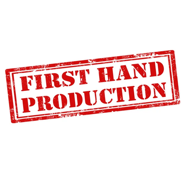 First Hand Production — Stock Vector