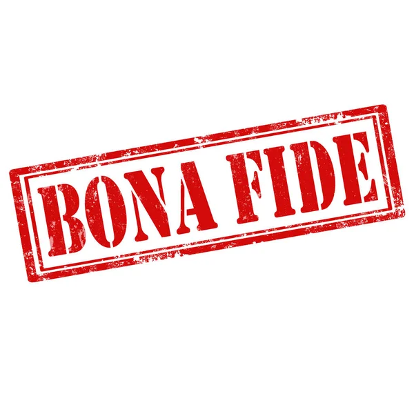 Bona Fide-stamp — Stock Vector