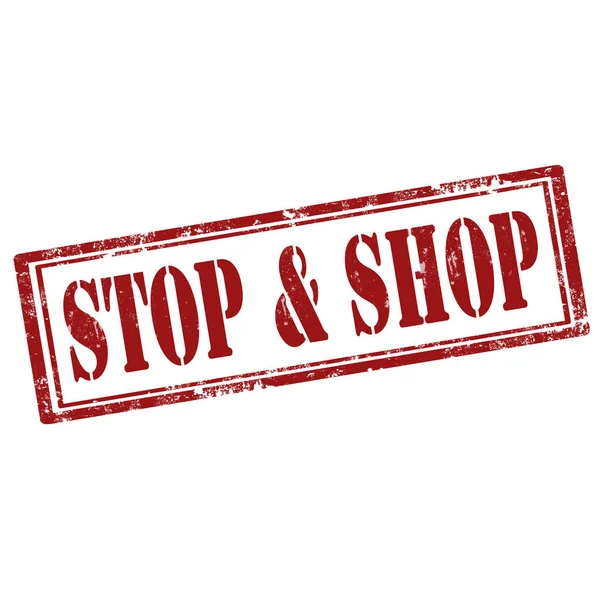 Stop & Shop-stempel — Stockvector