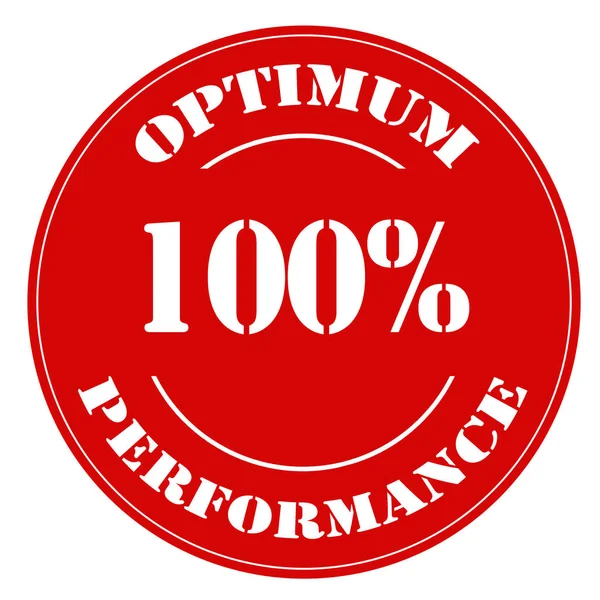 Label de performance optimal — Image vectorielle