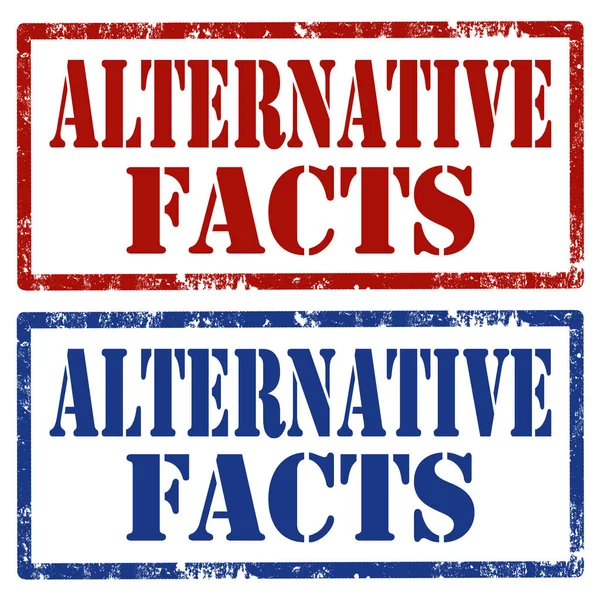 Alternative Fakten-Stempel — Stockvektor