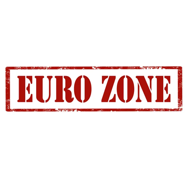 Timbro della zona euro — Vettoriale Stock