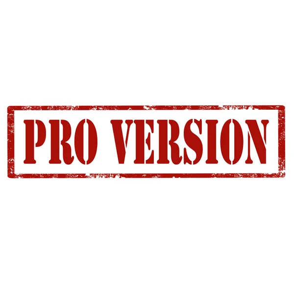 Pro Versione-timbro — Vettoriale Stock