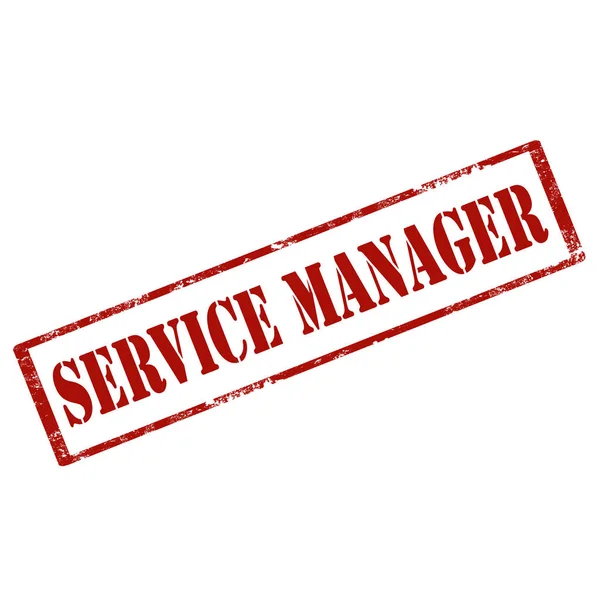 Servizio Manager-timbro — Vettoriale Stock