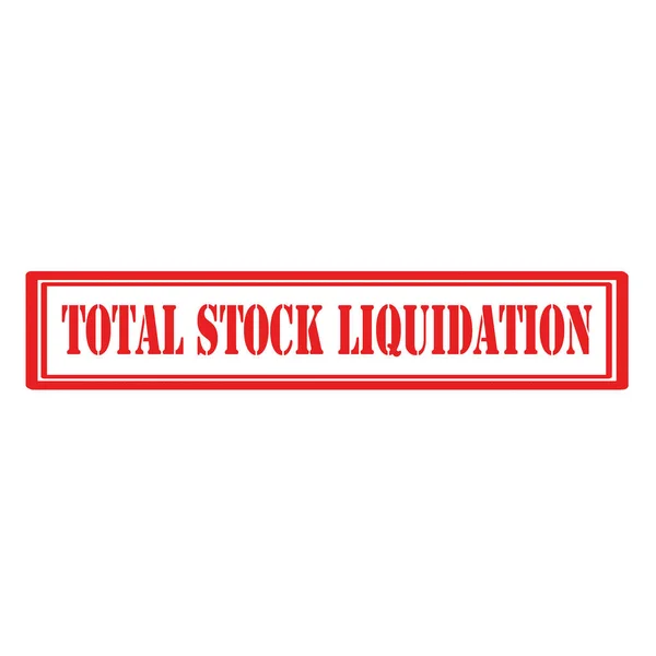 Liquidation totale des stocks — Image vectorielle