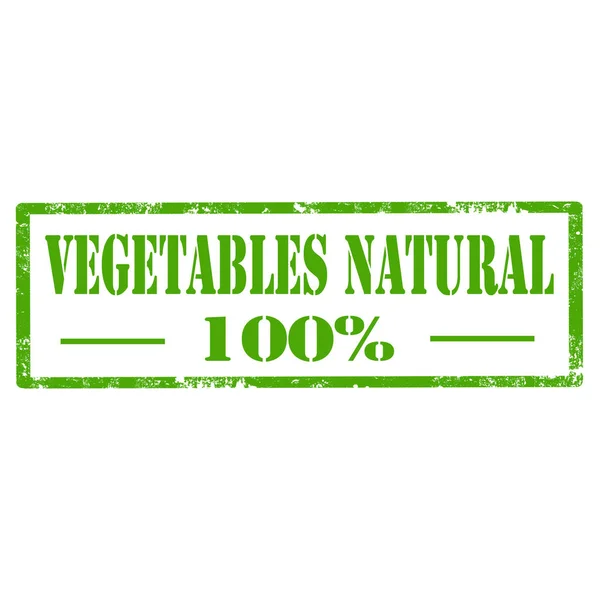 Zöldségek természetes-bélyegző — Stock Vector