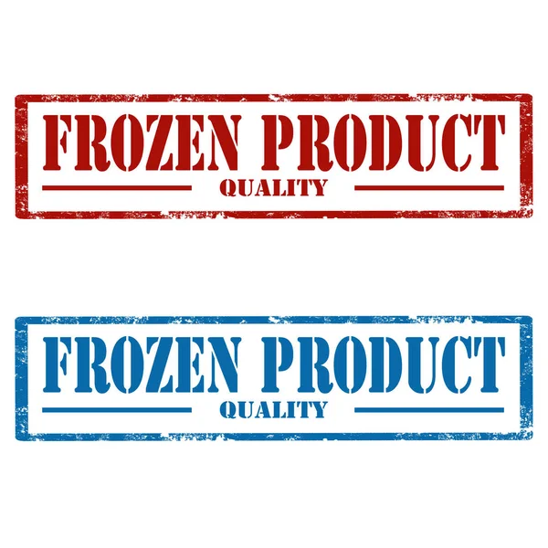 Sellos de productos congelados — Vector de stock