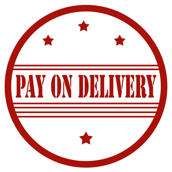 Pay On Delivery — Stock Vector