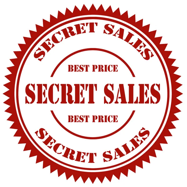 Sello secreto de ventas — Archivo Imágenes Vectoriales