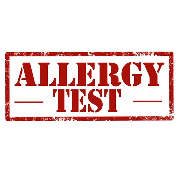 Allergy Test-stamp — Stock Vector