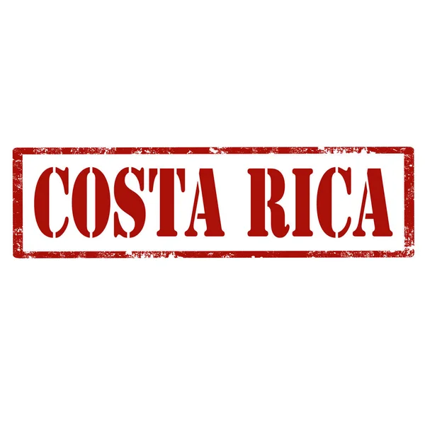Timbre du Costa Rica — Image vectorielle