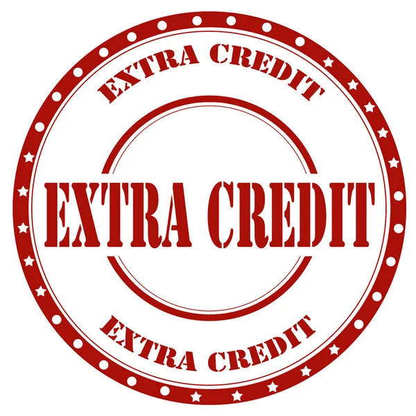 Carimbo de crédito extra — Vetor de Stock