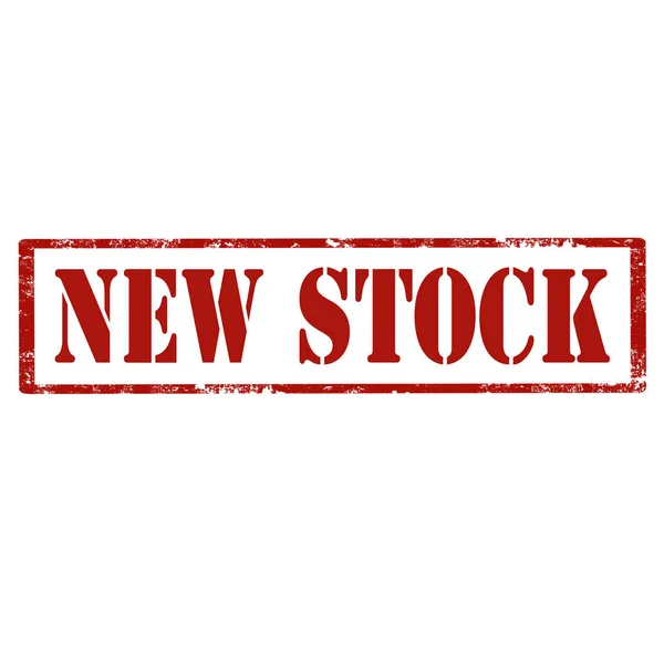 Nieuwe voorraad-stempel — Stockvector