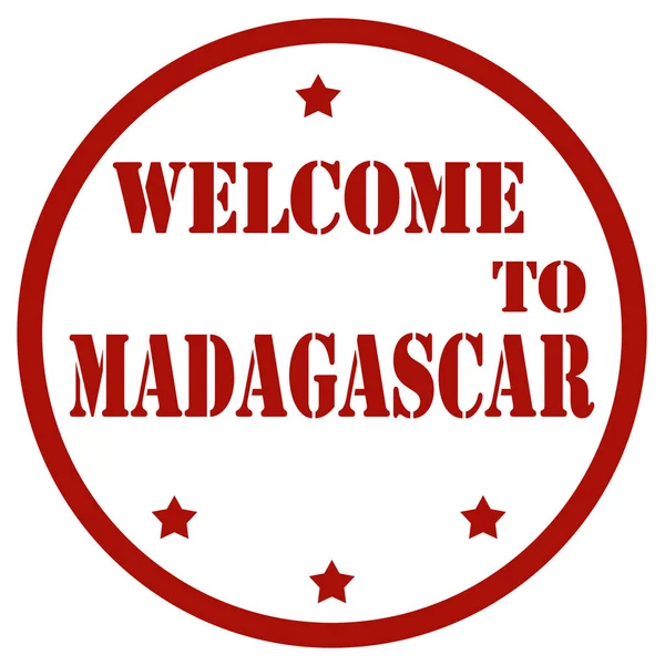 Vítejte na Madagaskaru — Stockový vektor