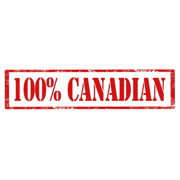 100% Canadian — Stock Vector