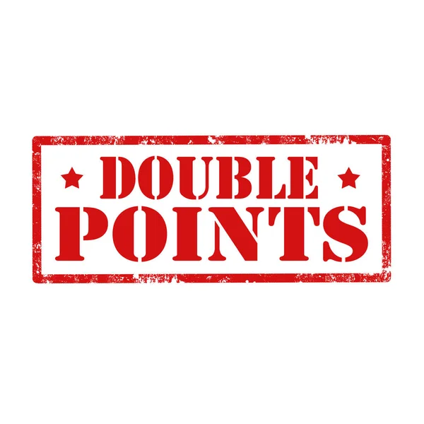 Double Points-stamp — Stock Vector