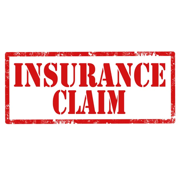 Insurance Claim-stamp — Stock Vector
