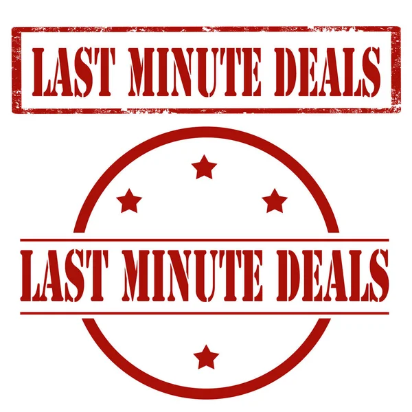 Last Minute Deals — Stock Vector