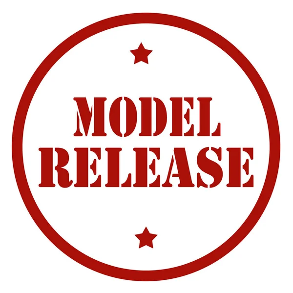 Modell Release-Stempel — Stockvektor