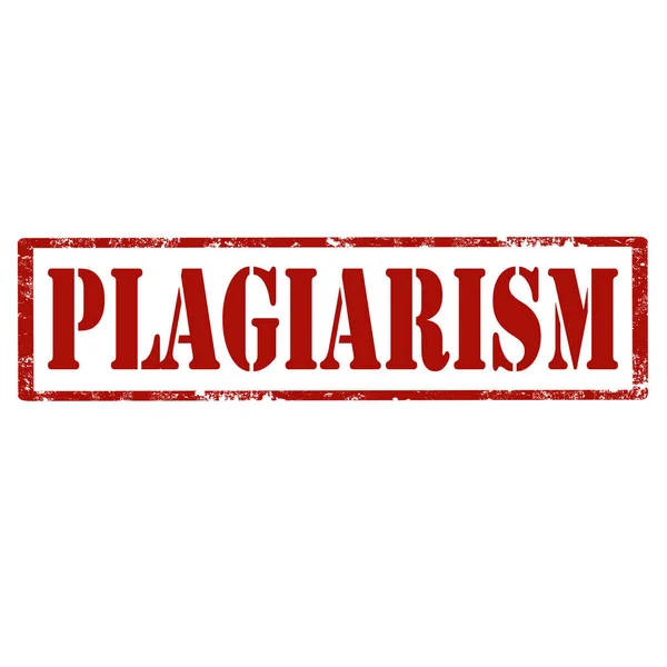Plagiarism-red stamp — Stock Vector