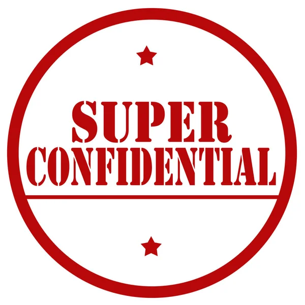 Super Confidential-stamp — Stock Vector