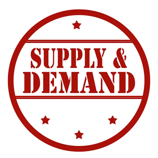 Supply & Demand — Stock Vector