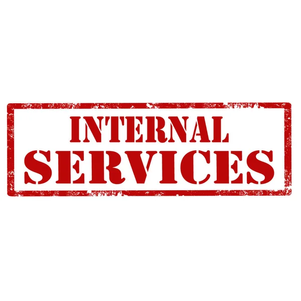 Services internes-timbre — Image vectorielle