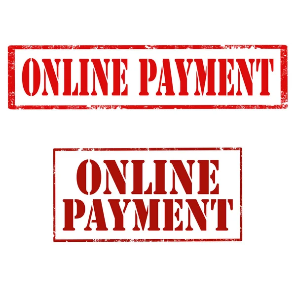 Online πληρωμή-σφραγίδες — Διανυσματικό Αρχείο