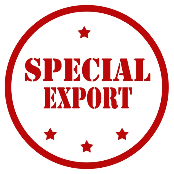 Sello especial de exportación — Vector de stock