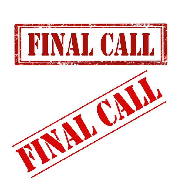 Final Call-stamps — Stock Vector